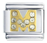 Letter M Italian Charm