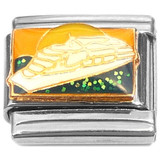 Boat Ocean Sun Italian Charm