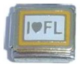 I Love Florida Italian Charm