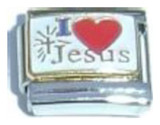 I Love Jesus Italian Charm