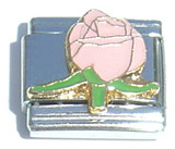 Rose In Pink Italian Charm