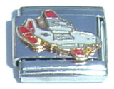 Airplane With Red Italian Charm