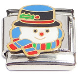 Snowman Italian Charm
