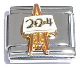 Two Plus Two Whiteboard Italian Charm