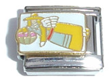 Angel With Yellow Dress Italian Charm