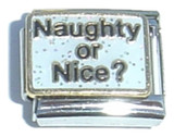 Naughty Or Nice Italian Charm