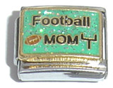 Football Mom Italian Charm