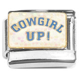 Cowgirl Up Italian Charm