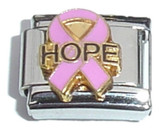 Hope Ribbon Italian Charm