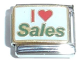 I Love Sales Italian Charm