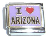 I Love Arizona Italian Charm