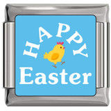 Happy Easter Italian Charm