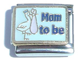 Mom To Be Italian Charm