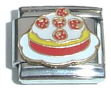 White Cake With Strawberries Italian Charm