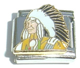 Native American Italian Charm