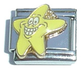Yellow Star Italian Charm