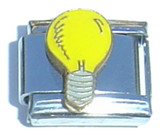 Light Bulb Italian Charm