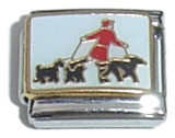 Dog Walker Italian Charm