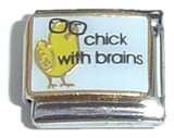 Chick With Brains Italian Charm