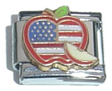 American Apple Italian Charm