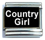 Country Girl Italian Charm