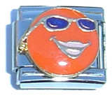 Sunglass Smiley Italian Charm