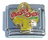 Flower Basket Italian Charm