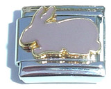 White Rabbit Italian Charm