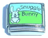 Snuggle Bunny Italian Charm
