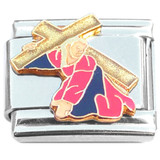 Jesus Carrying Cross Italian Charm