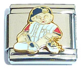 Baby In Baseball Outfit Italian Charm