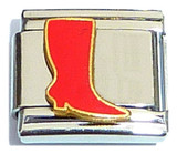 Red Boot Italian Charm