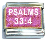 Psalms 33 4 Italian Charm