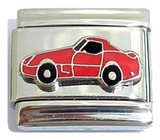 Red Car Coupe Italian Charm