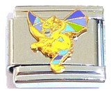 Yellow Dragon Italian Charm