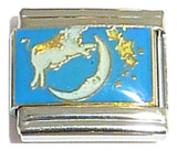 Cow Jumping Over The Moon Italian Charm