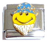 Wizard Smiley Italian Charm