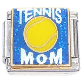 Tennis Mom Blue Italian Charm