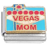 Vegas Mom Blue Italian Charm