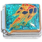 Cyclist Riding Bike Italian Charm