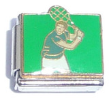 Tennis Player On Green