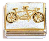 Tandem On White Background Italian Charm