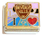 Beverly Hills Sign Italian Charm