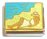 Woman On Beach Italian Charm