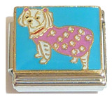 Dog In Pink Dress Italian Charm