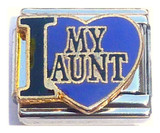 I Love My Aunt Italian Charm