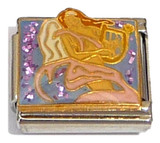 Angel And Harp Italian Charm