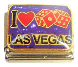 I Love Las Vegas Italian Charm