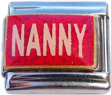 Nanny on Red Italian Charm