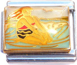 Woman Kneeling Italian Charm